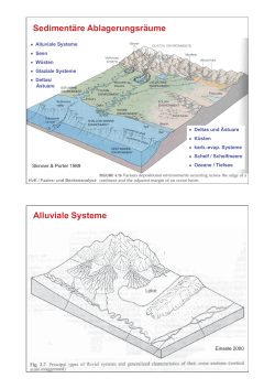 Sedimentäre Ablagerungsräume Alluviale Systeme