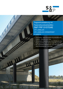 Broschüre S&P FRP Systeme - bei S&P Clever Reinforcement