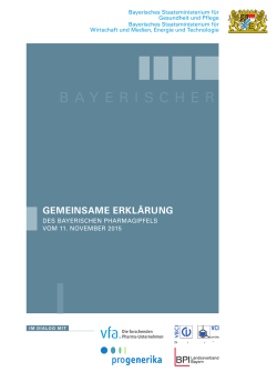 Gemeinsame Abschlusserklärung - Bayerisches Staatsministerium