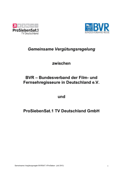 Regisseure - ProSiebenSat.1