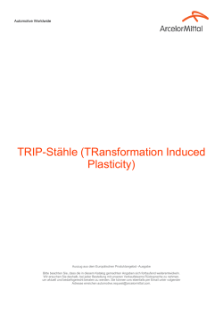 TRIP-Stähle (TRansformation Induced Plasticity)