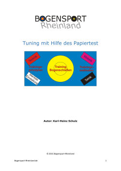 Papiertest - Bogensport Rheinland