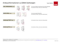 Einbauanleitungsset Stahlzargen