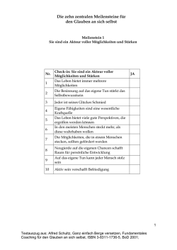 eigenen St&auml;rken