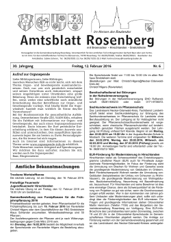 Lesen - Rosenberg