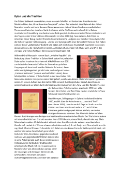 Dylan und die Tradition