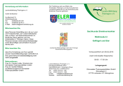 Sachkunde Direktvermarkter Wahlmodul 2 Geflügel und Eier
