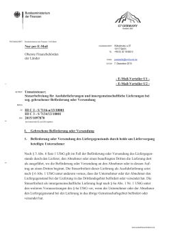 BMF-Schreiben vom 07.12.2015 - IHK Heilbronn