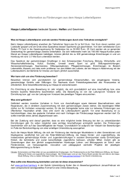 Information zu F&ouml;rderungen aus dem Haspa