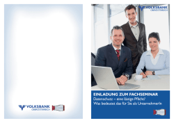 Einladung Fachseminar