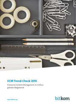 ECM Trend-Check 2015