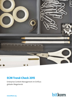 ECM Trend-Check 2015