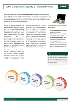 EGOS! Comprehensive Security & Functionality Check