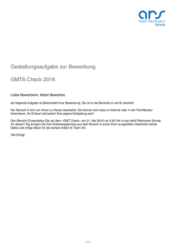 GMTA-Check - Adolf Reichwein Schule