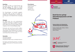 Flyer "Damit Karriere gelingt" - Niedersächsisches Ministerium für