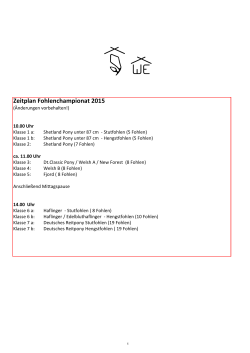 Fohlenchampionat Wüsting 2015