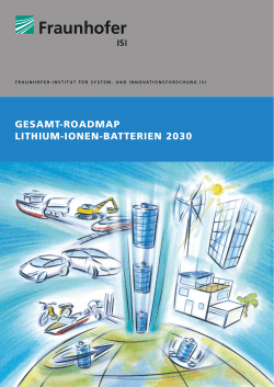 Gesamt-Roadmap Lithium-Ionen-Batterien 2030