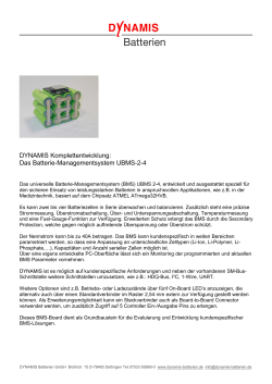 Das Batterie-Managementsystem UBMS-2-4