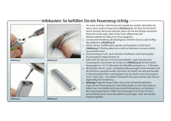 Infokasten: So bef&uuml;llen Sie ein Feuerzeug richtig.