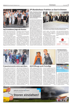Storen einziehen! - Verein MUNTERwegs