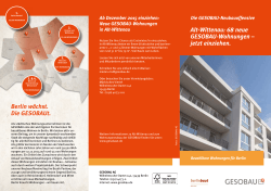 Alt-Wittenau: 68 neue GESOBAU-Wohnungen – jetzt einziehen