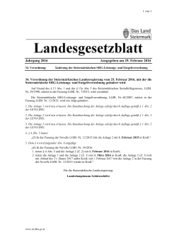 Jahrgang 2016 Ausgegeben am 29. Februar 2016