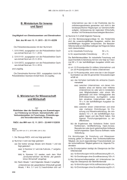 Richtlinienänderung vom 12.11.2015