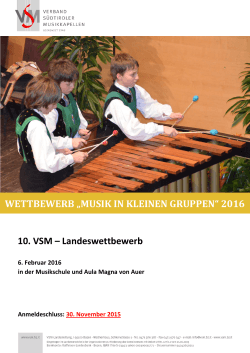 20151010 Ausschreibung Musik in kleinen Gruppen 2016