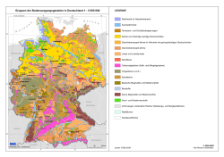 Gruppen der Bodenausgangsgesteine in Deutschland 1