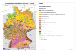 Gruppen der Bodenausgangsgesteine in Deutschland 1