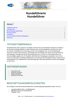 Hundef&uuml;hrerin Hundef&uuml;hrer
