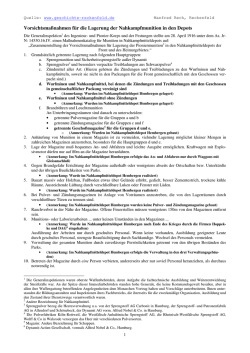 Vorsichtsma&szlig;nahmen zur Einlagerung von Muniton [PDF