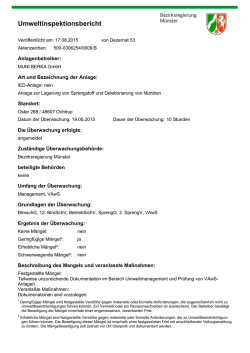 MUNI BERKA GmbH - Bezirksregierung M&uuml;nster