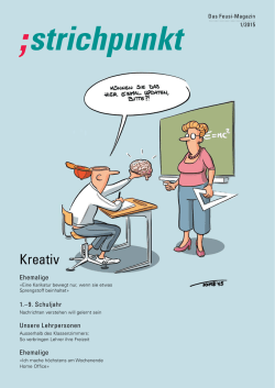 Feusi-Magazin Strichpunkt 1/2015