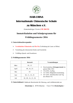 ISAR-CHINA Internationale Chinesische Schule zu Mü nchen e.V.