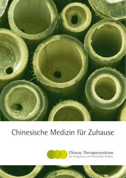 Chinesische Medizin für Zuhause