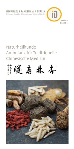 Naturheilkunde Ambulanz für Traditionelle Chinesische Medizin