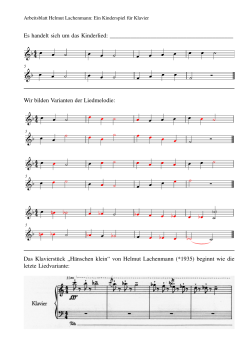 Helmut Lachenmann: Ein Kinderspiel