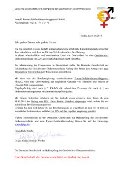 Eine Gesellschaft, die Frauen wertsch&auml;tzt, verhindert ihre Armut.