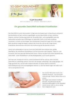 Ein gesundes Zwerchfell verhindert Krankheiten