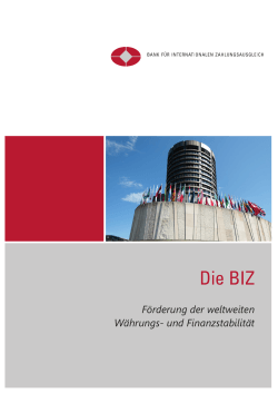 Die BIZ - Bank for International Settlements