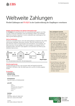 Produktmerkblatt UBS FX-EQUI