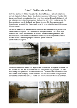 Folge 7: Die Kaulsdorfer Seen - BV Berlin