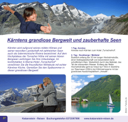 Kärntens grandiose Bergwelt und zauberhafte Seen