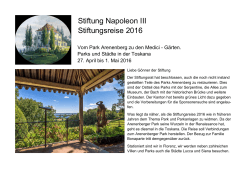 Stiftung Napoleon III Stiftungsreise 2016