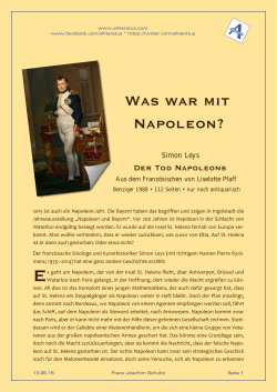 Was war mit Napoleon