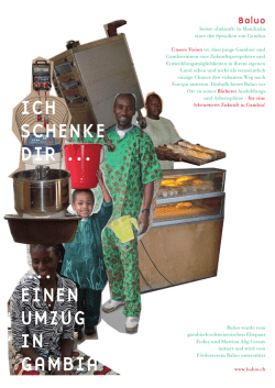 ich schenke dir &hellip; &hellip; einen umzug in gambia
