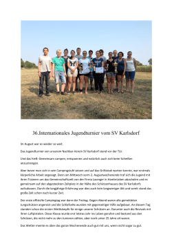 Jugendturnier 2015 vom SV Karlsdorf