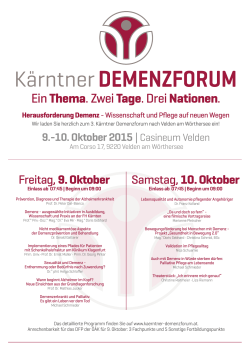Ein Thema. Zwei Tage. Drei Nationen.