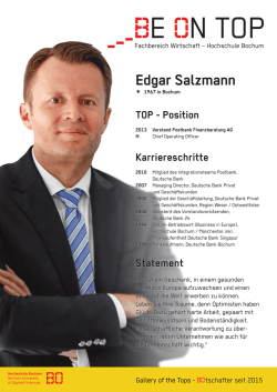 Edgar Salzmann - Hochschule Bochum